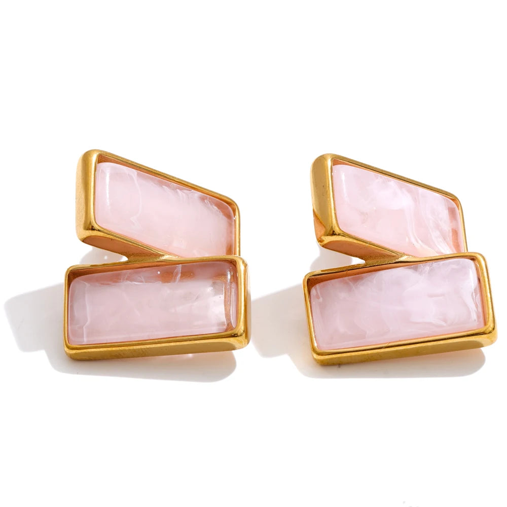 Isalene  Earrings Blush Pink Sorrento Statement Earrings
