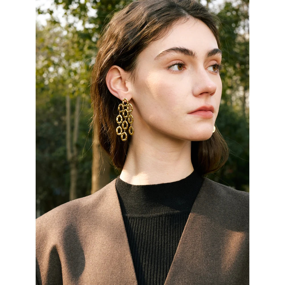 Isalene  Earrings Cascade Oval Drop Earrings