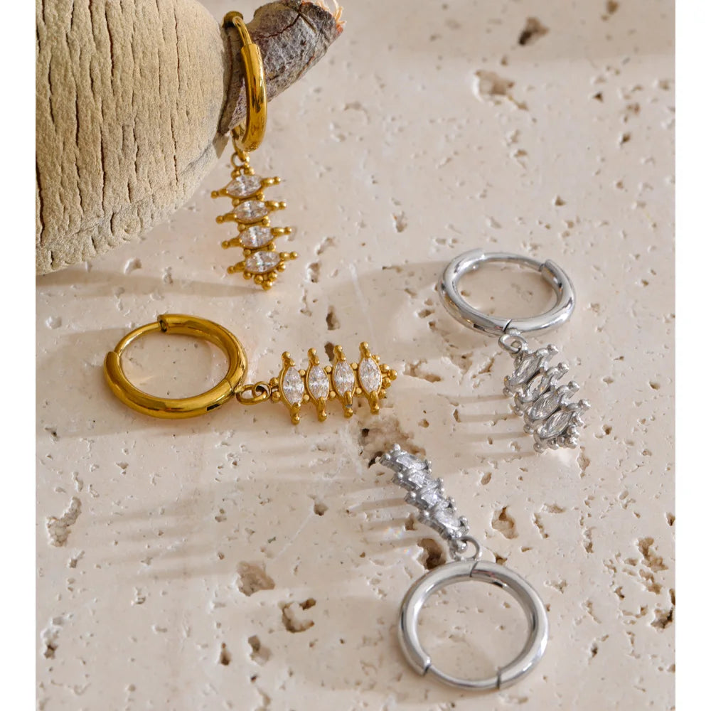Isalene  Earrings Celeste Marquise Drop Earrings