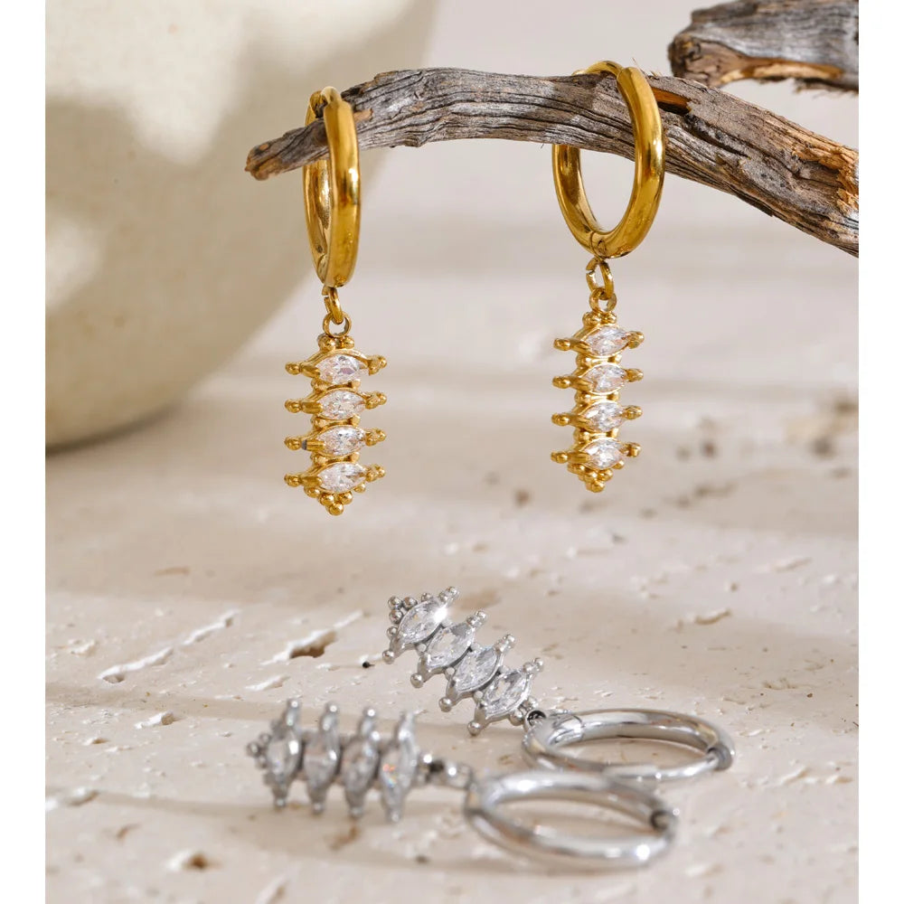 Isalene  Earrings Celeste Marquise Drop Earrings