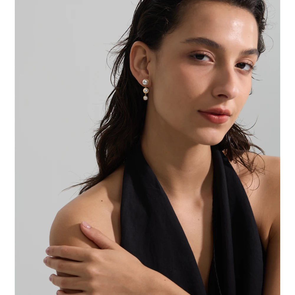 Isalene  Earrings Celeste Pearl Drop Earrings
