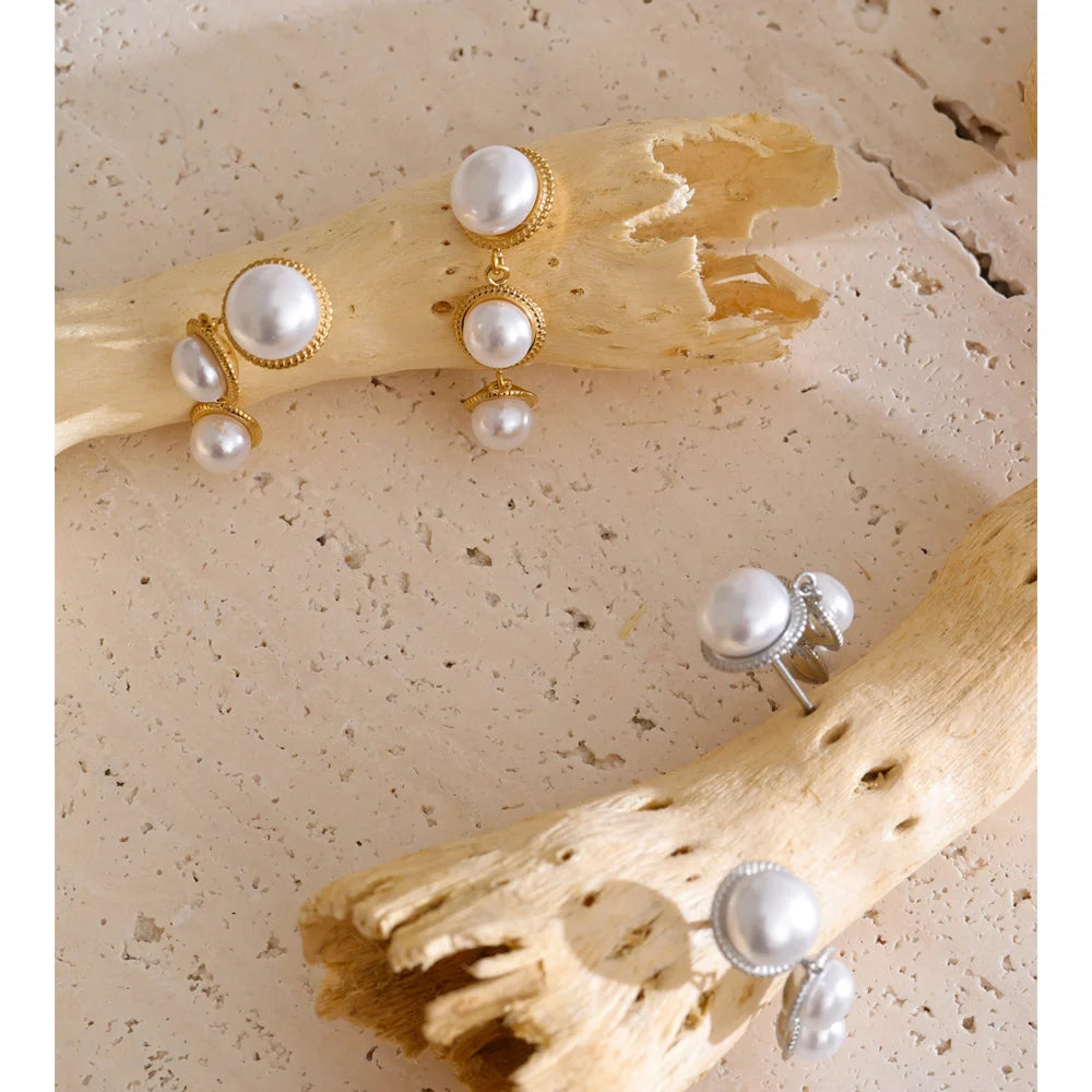 Isalene  Earrings Celeste Pearl Drop Earrings
