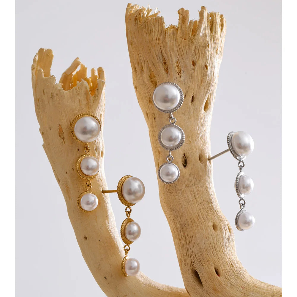 Isalene  Earrings Celeste Pearl Drop Earrings