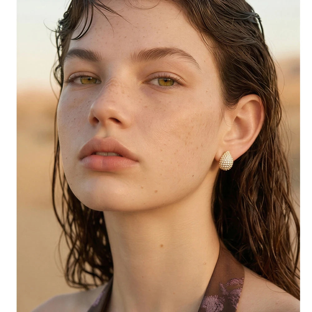 Isalene  Earrings Celeste Radiance Teardrop Earrings