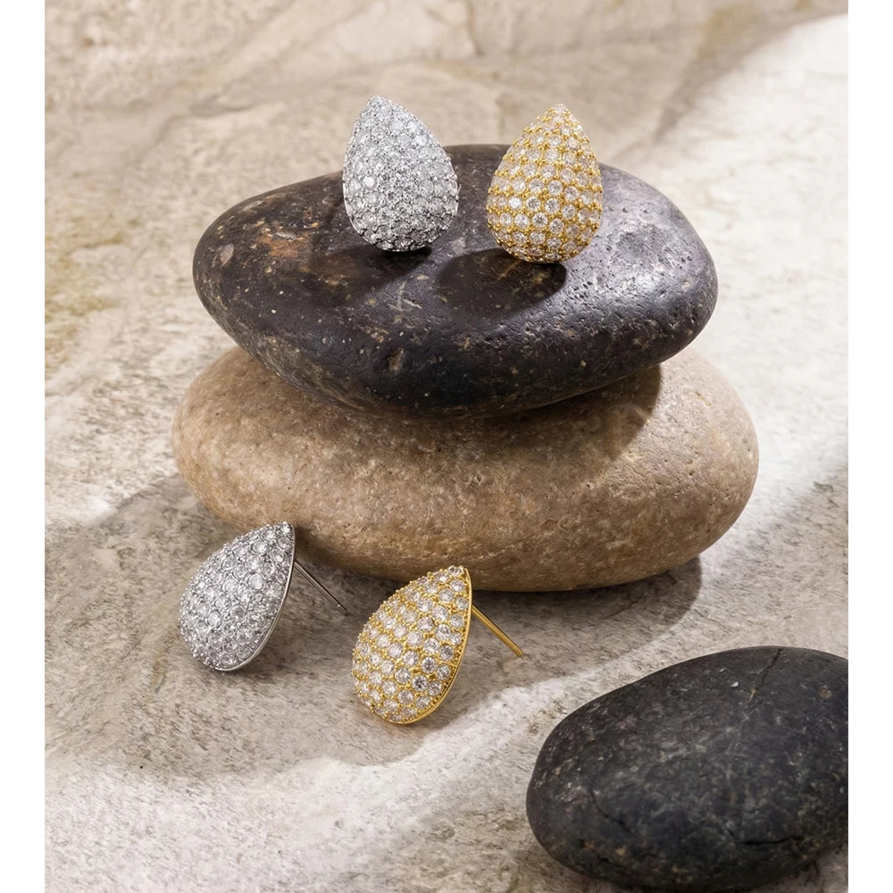 Isalene  Earrings Celeste Radiance Teardrop Earrings