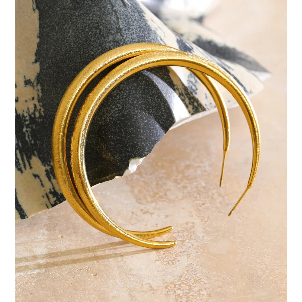 Isalene  Earrings Classic Oversized Hoop Earrings