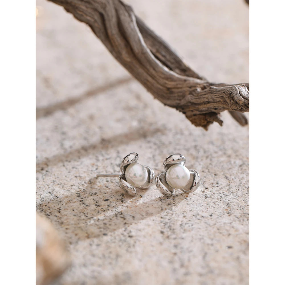 Isalene  Earrings Elise Pearl Knot Earrings