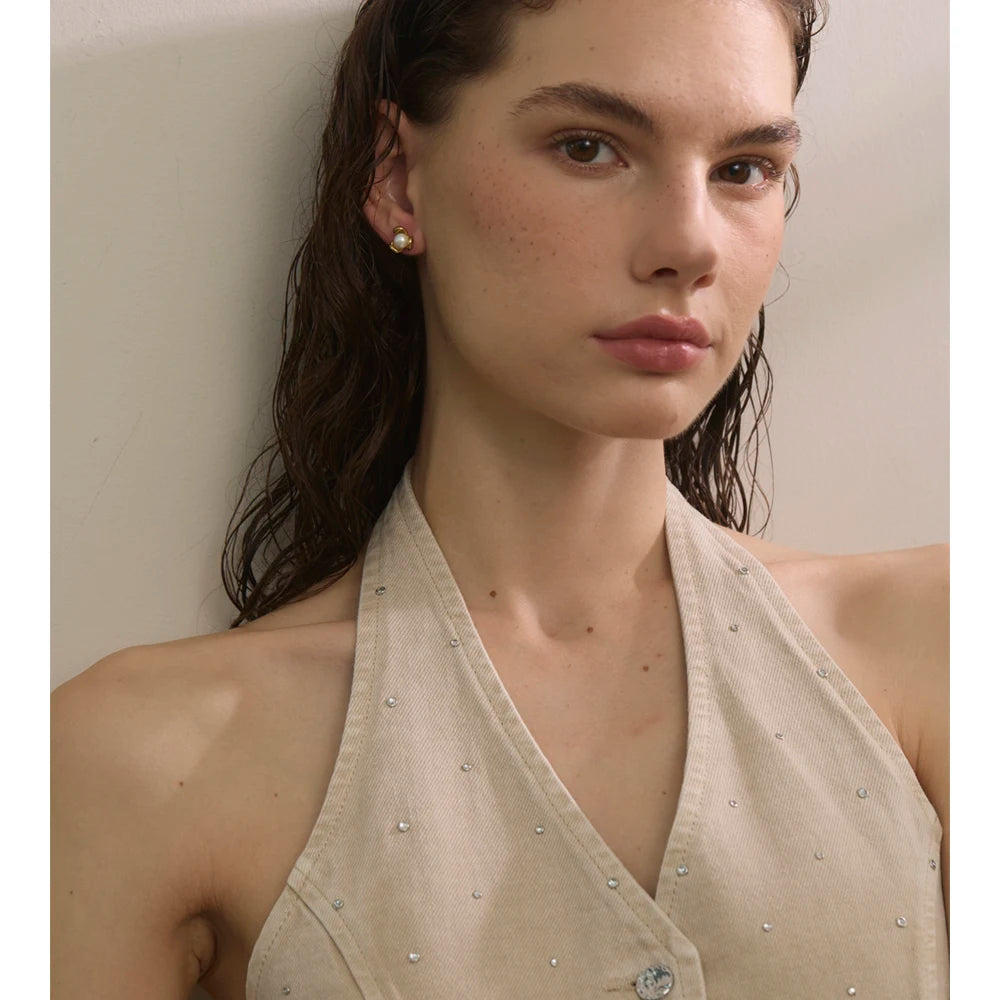 Isalene  Earrings Elise Pearl Knot Earrings