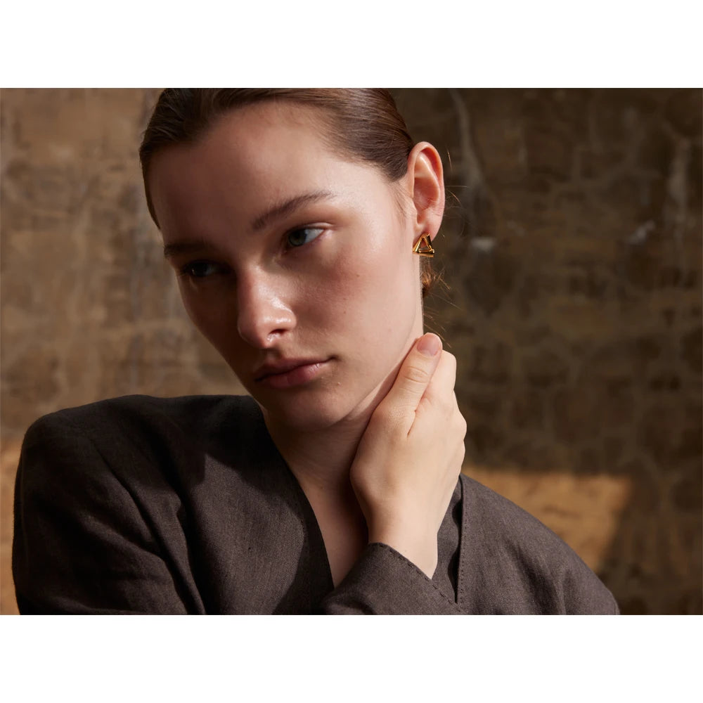 Isalene  Earrings Geo Cone Triangle Earrings