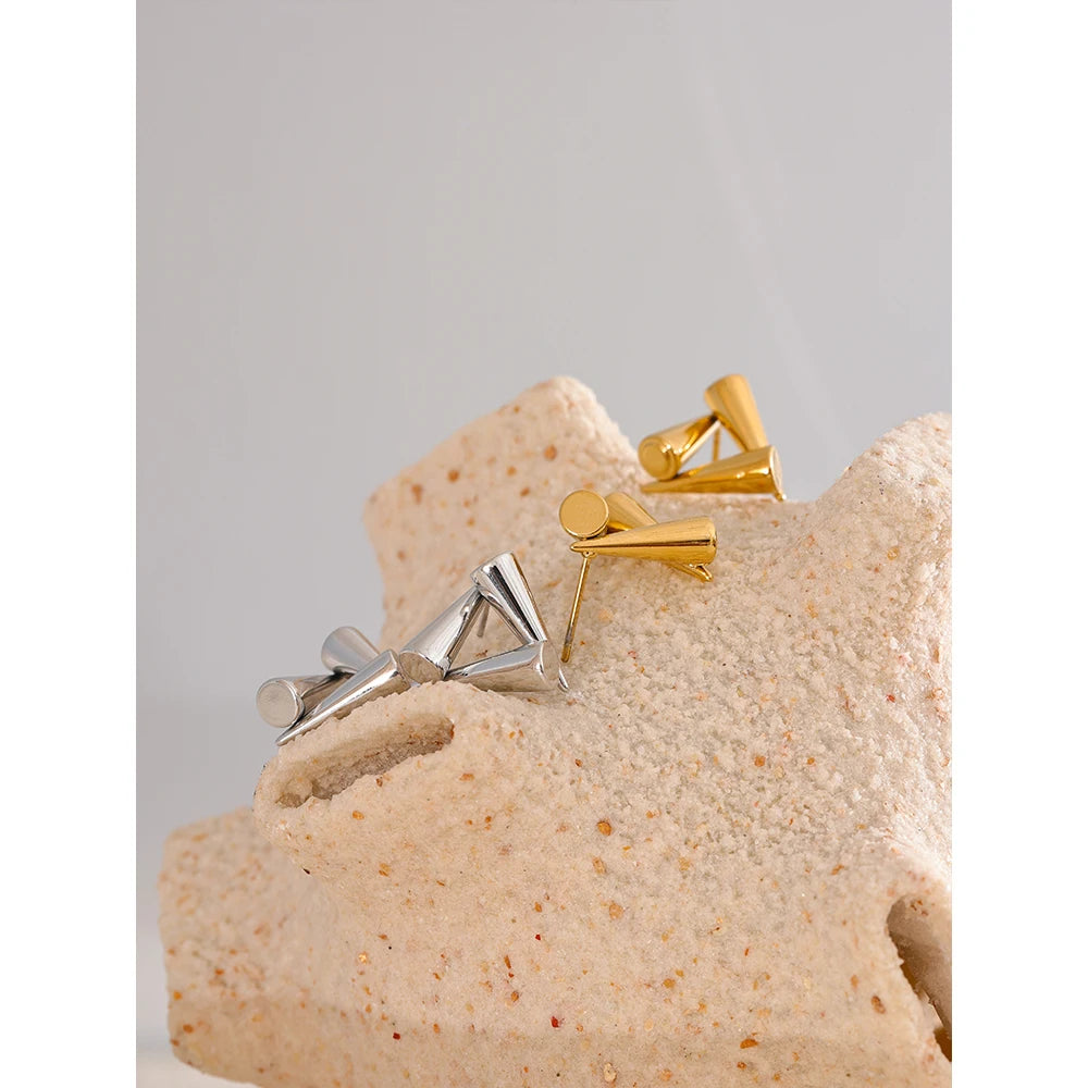 Isalene  Earrings Geo Cone Triangle Earrings