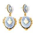 Isalene  Earrings Gold Amoura Sacred Heart Drop Earrings