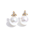 Isalene  Earrings Gold Arabella Pearl Stud Earrings