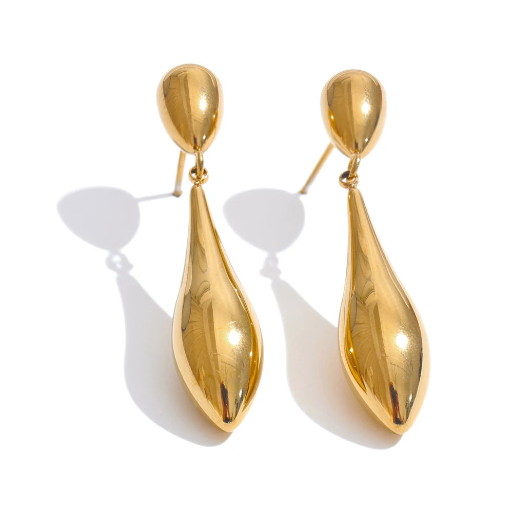 Isalene  Earrings Gold Celeste Teardrop Earrings