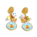 Isalene  Earrings Gold Maribel Bee Garden Earrings