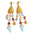 Isalene  Earrings Gold Marina Coastal Cascade Earrings