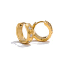Isalene  Earrings Gold Stella Star Huggie Earrings