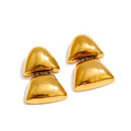 Isalene  Earrings Gold Valentina Sculpted Duo Earrings