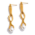 Isalene  Earrings Gold Vivienne Pearl Earrings