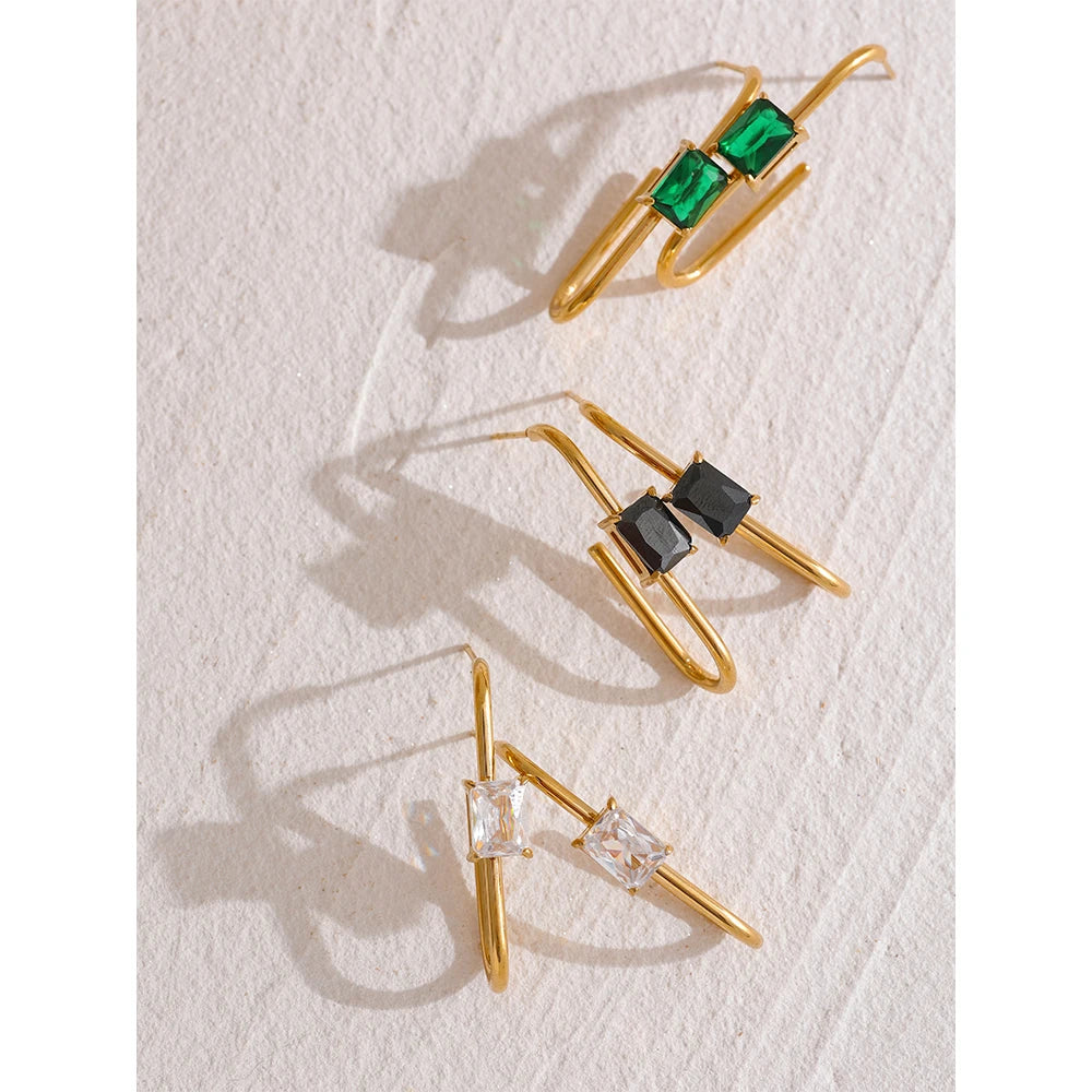 Isalene  Earrings Linear Prism Drop Earrings