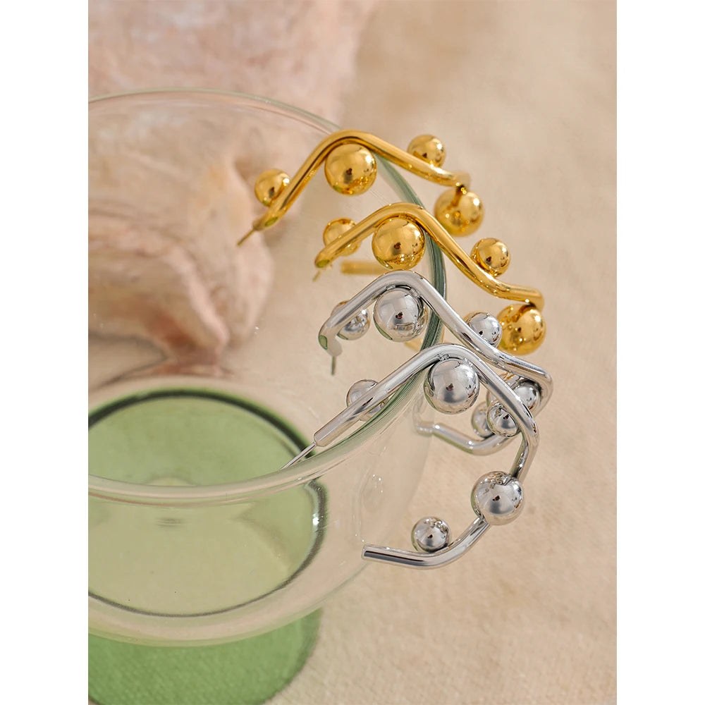 Isalene  Earrings Lucienne Orb Frame Earrings