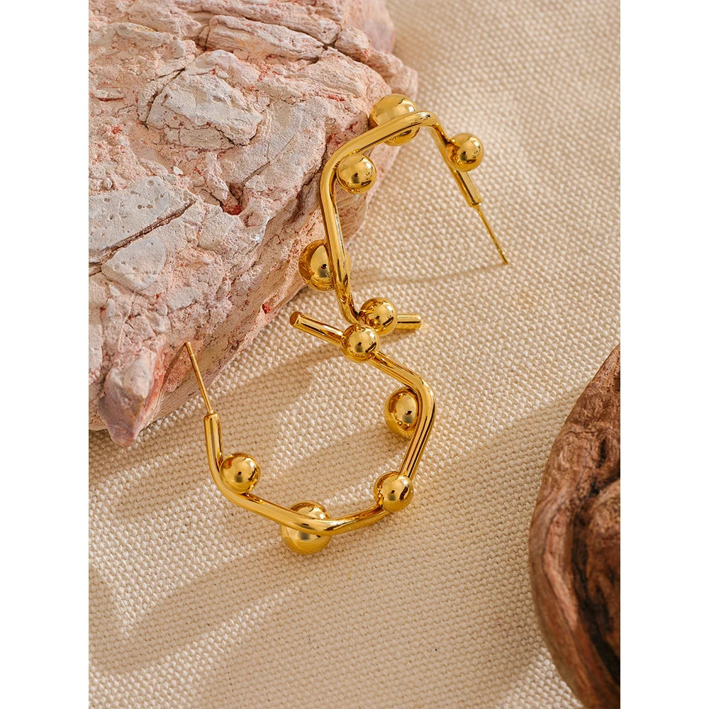 Isalene  Earrings Lucienne Orb Frame Earrings