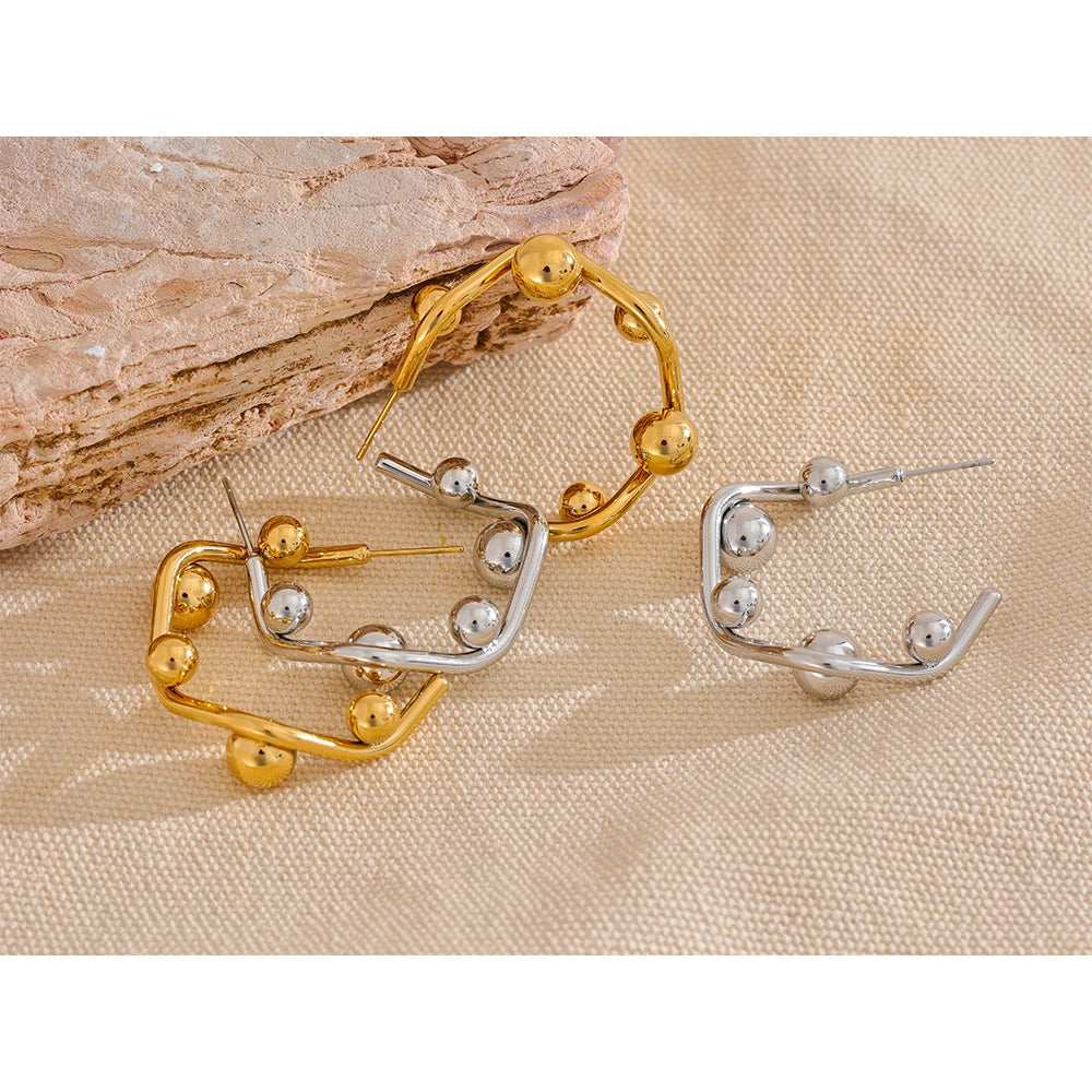 Isalene  Earrings Lucienne Orb Frame Earrings
