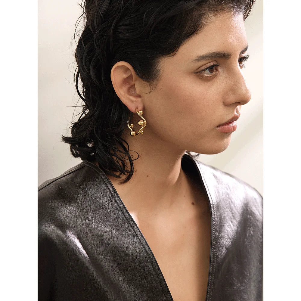 Isalene  Earrings Lucienne Orb Frame Earrings