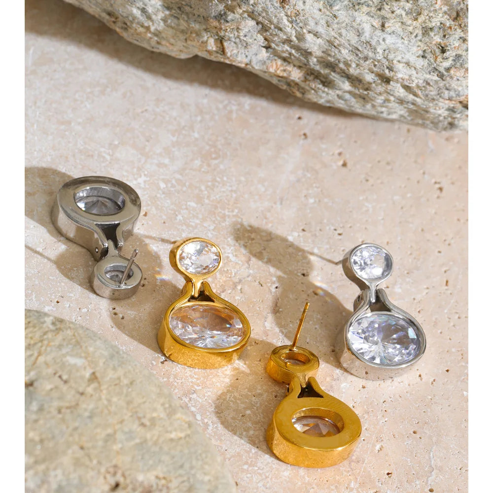 Isalene  Earrings Maren Oval Drop Earrings