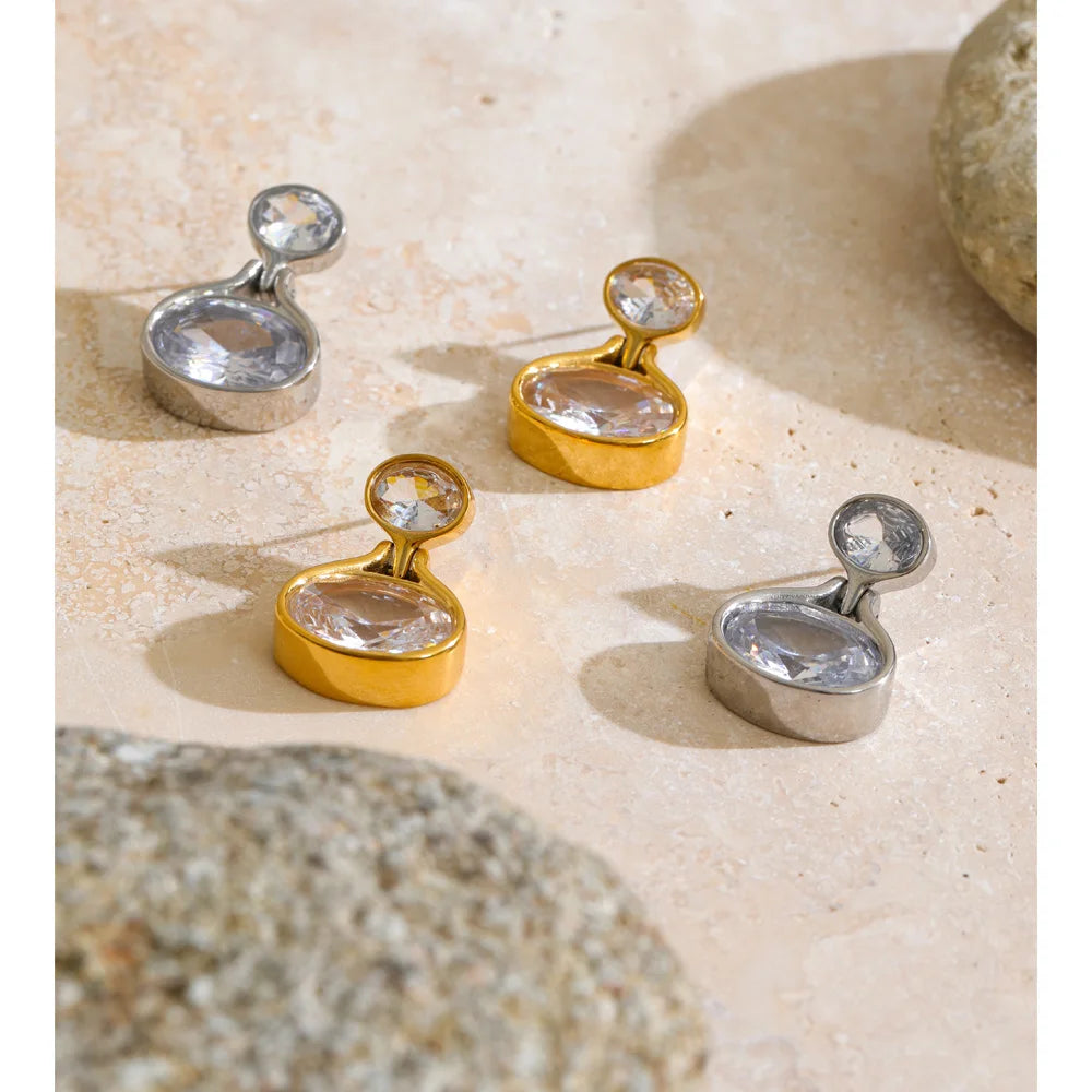Isalene  Earrings Maren Oval Drop Earrings