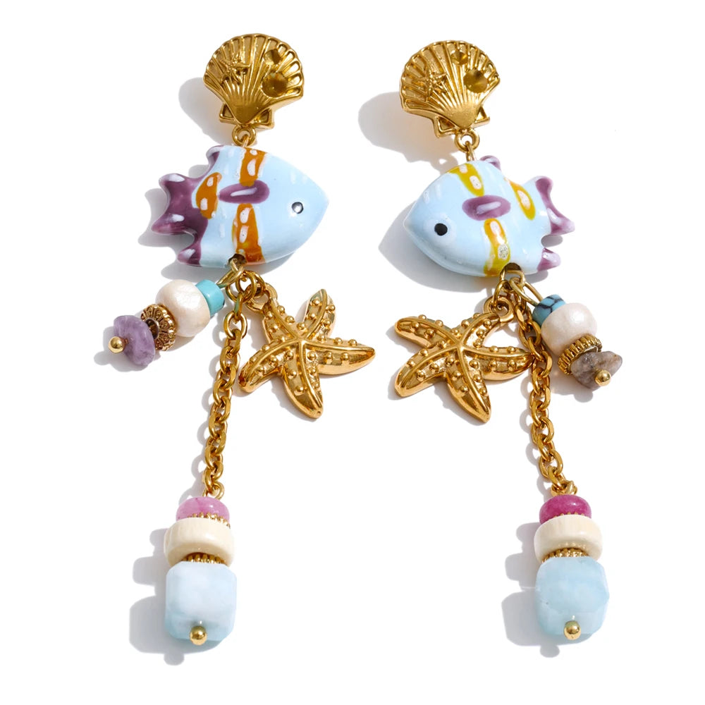 Isalene  Earrings Multicolor Capri Reef Earrings