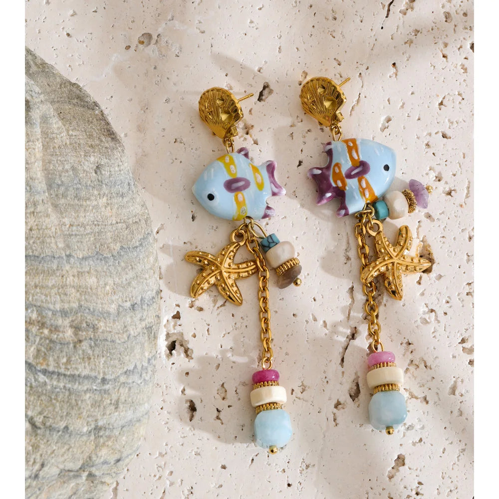 Isalene  Earrings Multicolor Capri Reef Earrings