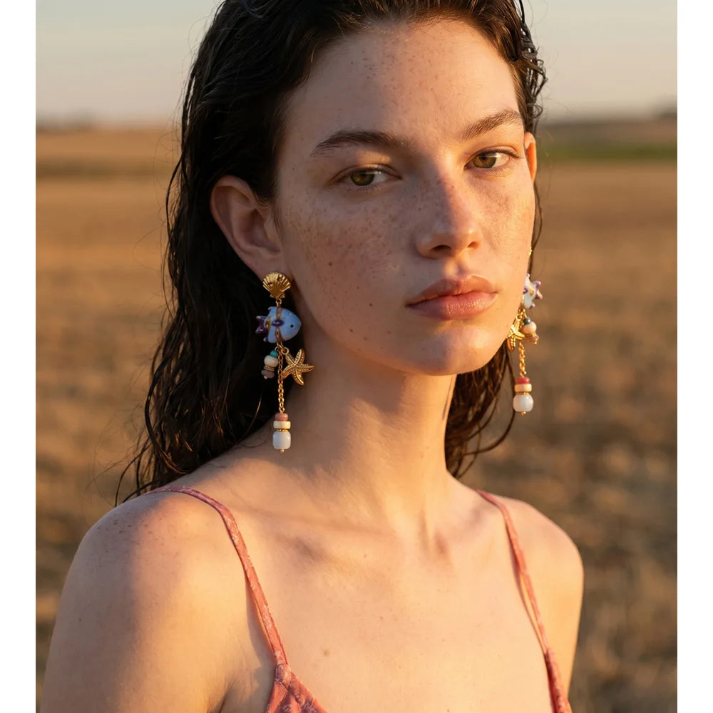 Isalene  Earrings Multicolor Capri Reef Earrings