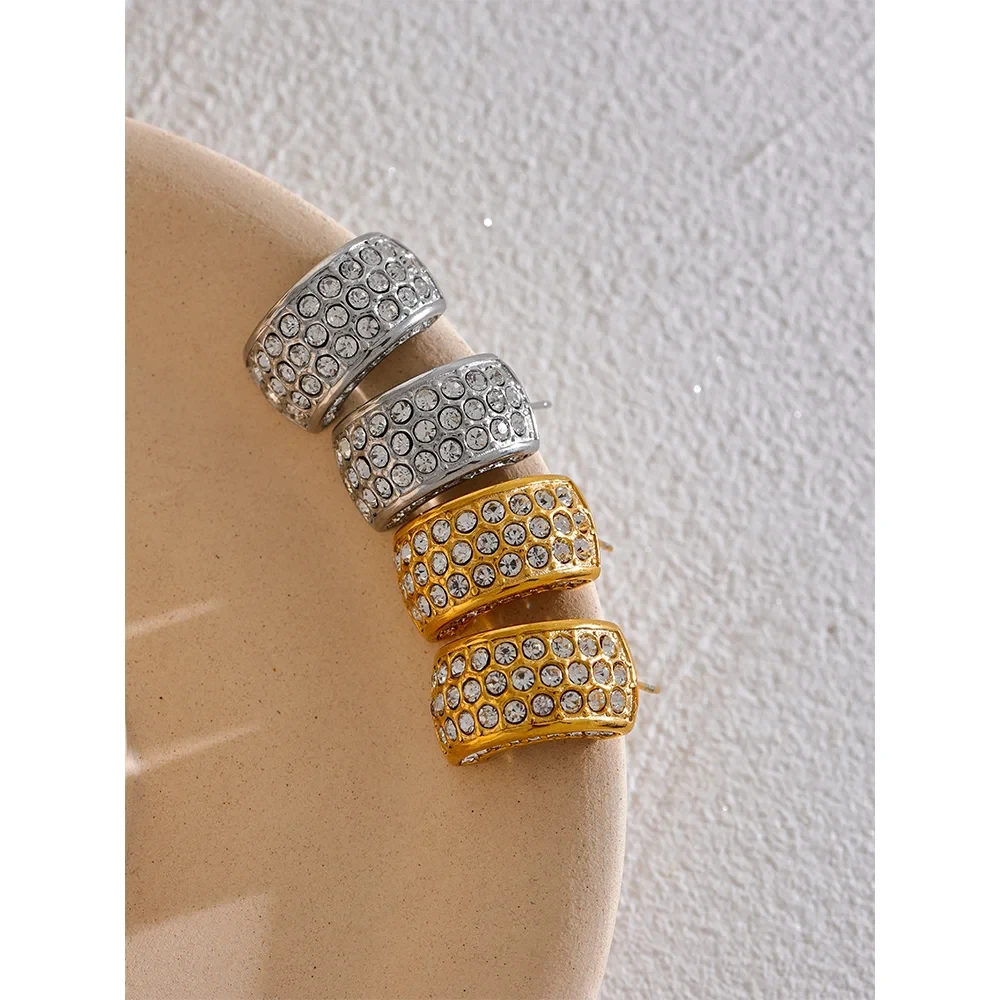Isalene  Earrings Radiance Dome Hoop Earrings