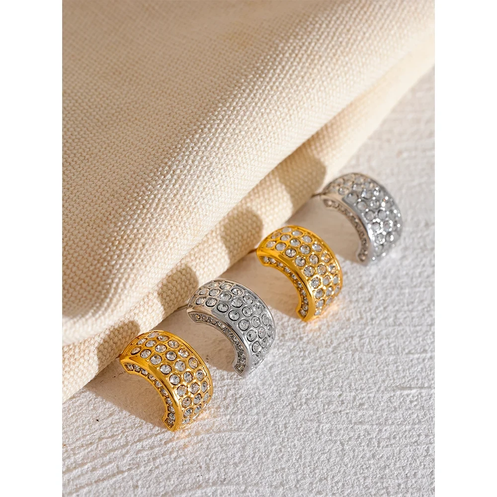 Isalene  Earrings Radiance Dome Hoop Earrings