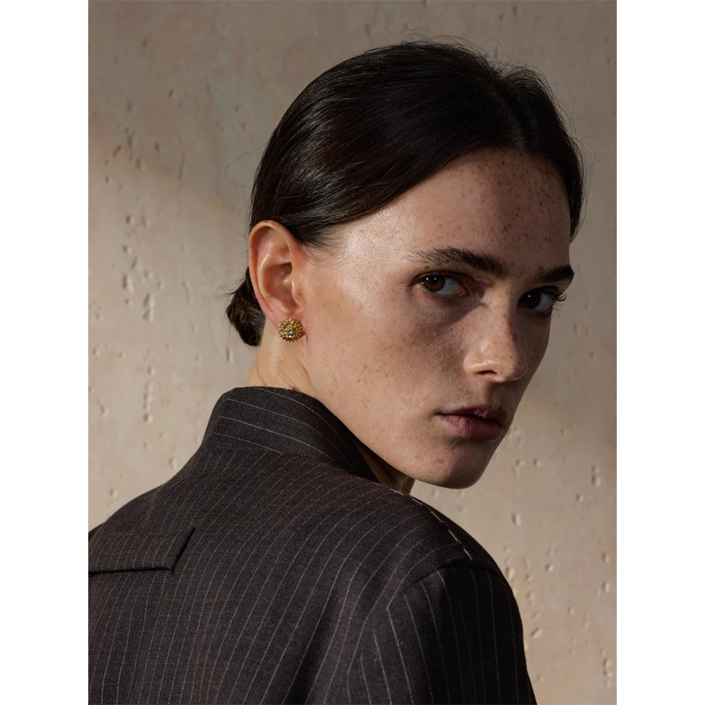 Isalene  Earrings Radiant Bloom Stud Earrings
