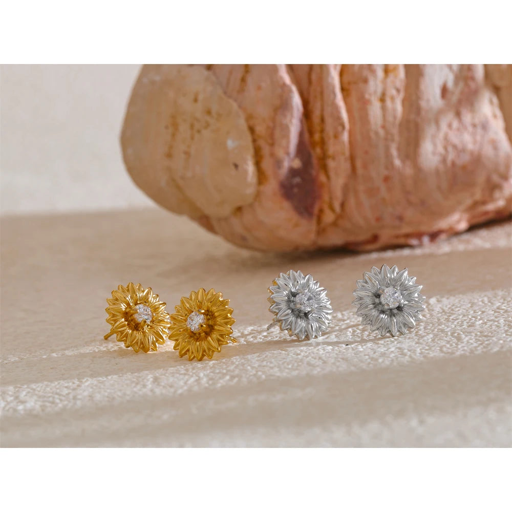 Isalene  Earrings Radiant Bloom Stud Earrings