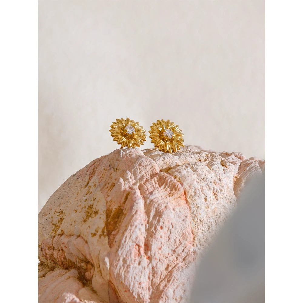 Isalene  Earrings Radiant Bloom Stud Earrings