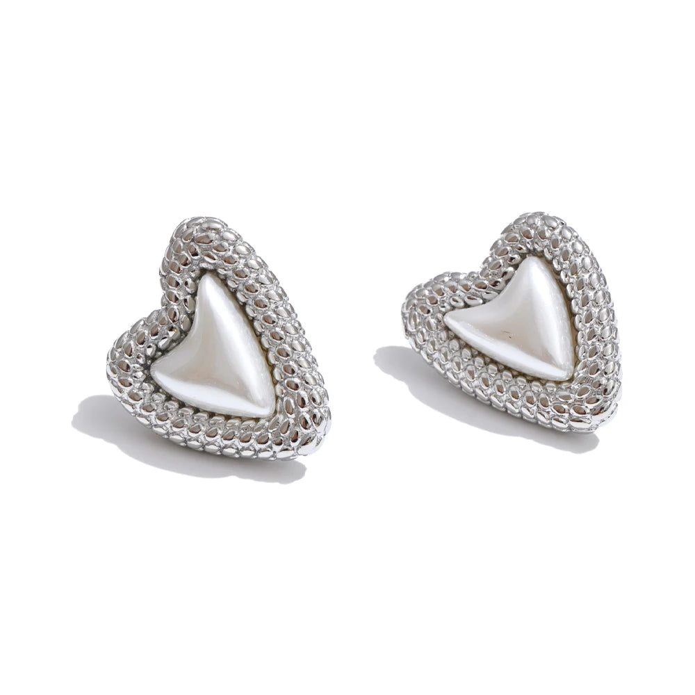 Isalene  Earrings Silver Amour Pearl Earrings