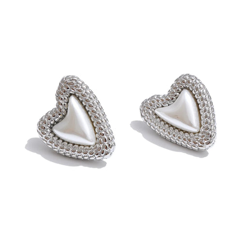 Isalene  Earrings Silver Amour Pearl Earrings