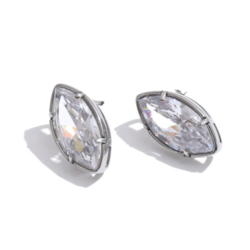 Isalene  Earrings Silver Aurelia Stud Earrings