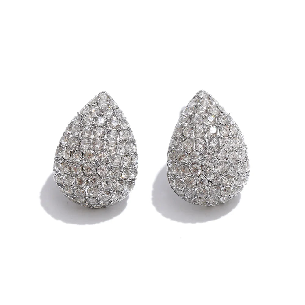Isalene  Earrings Silver Celeste Radiance Teardrop Earrings