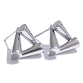Isalene  Earrings Silver Geo Cone Triangle Earrings