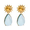 Isalene  Earrings Sky Blue Soleil Drop Earrings