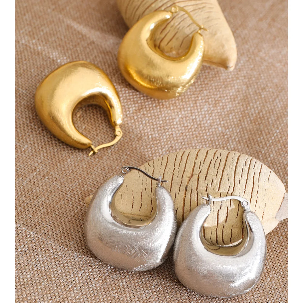 Isalene  Earrings Solis Crescent Hoop Earrings
