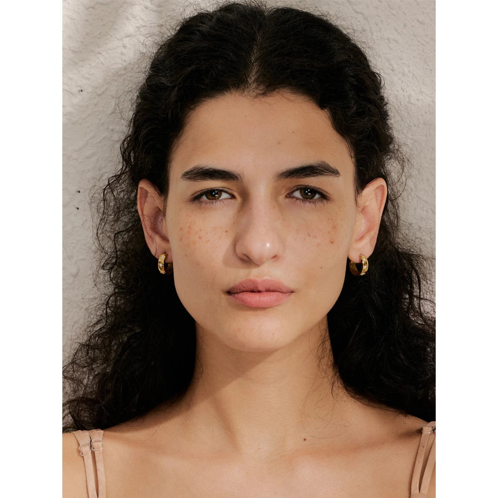Isalene  Earrings Stella Star Huggie Earrings