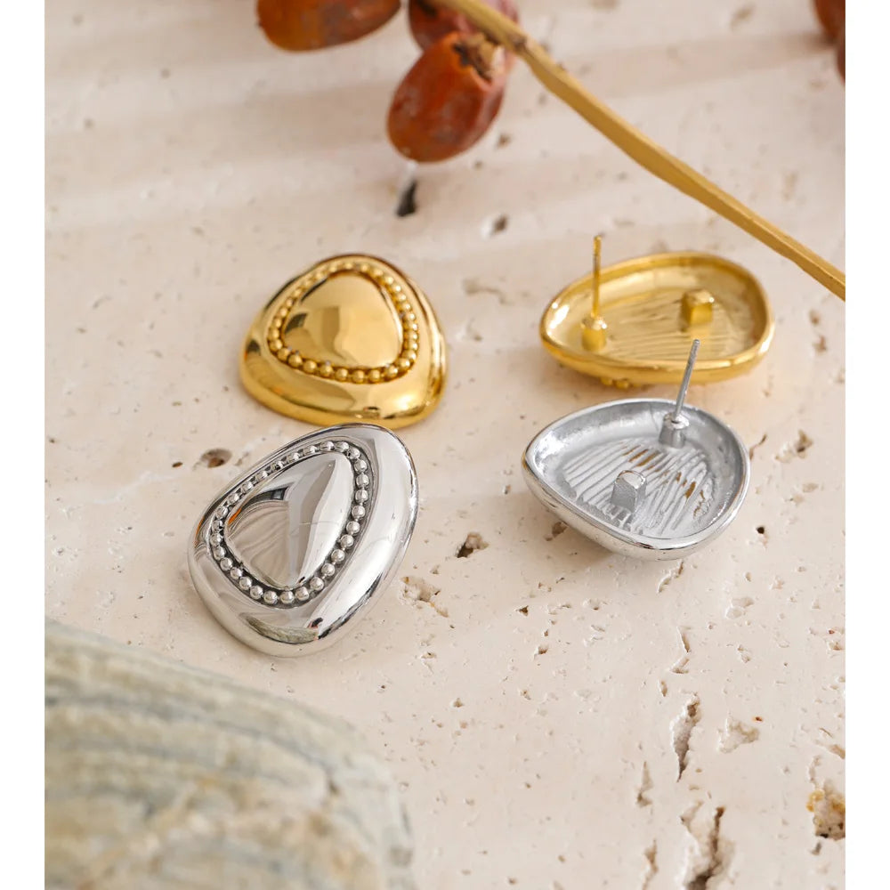 Isalene  Earrings Valencia Dome Stud Earrings
