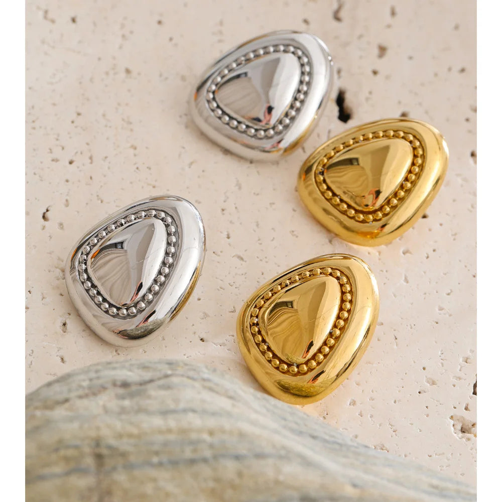 Isalene  Earrings Valencia Dome Stud Earrings