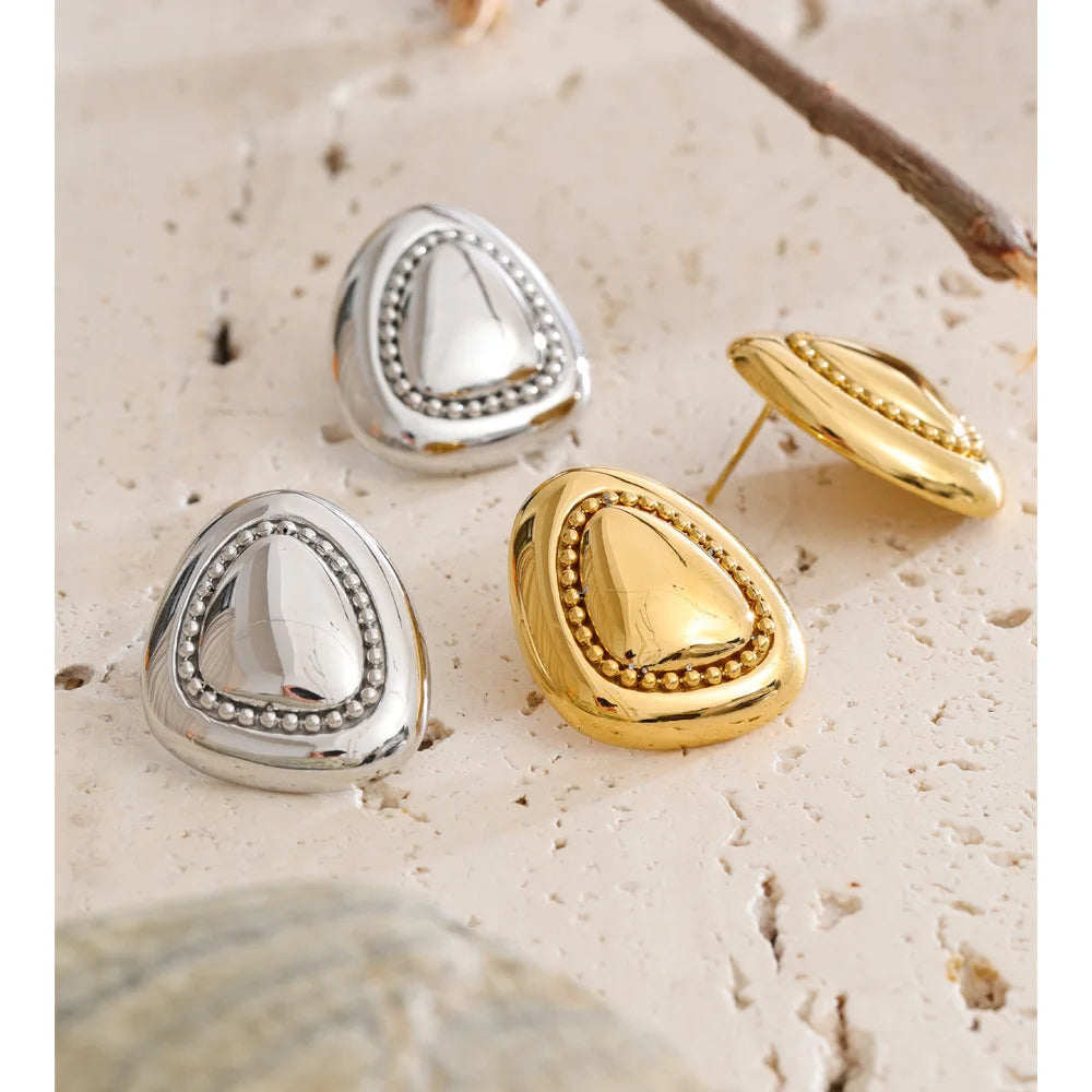Isalene  Earrings Valencia Dome Stud Earrings