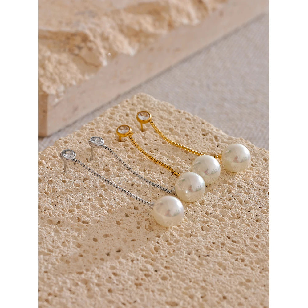 Isalene  Isabella Pearl Drop Earrings
