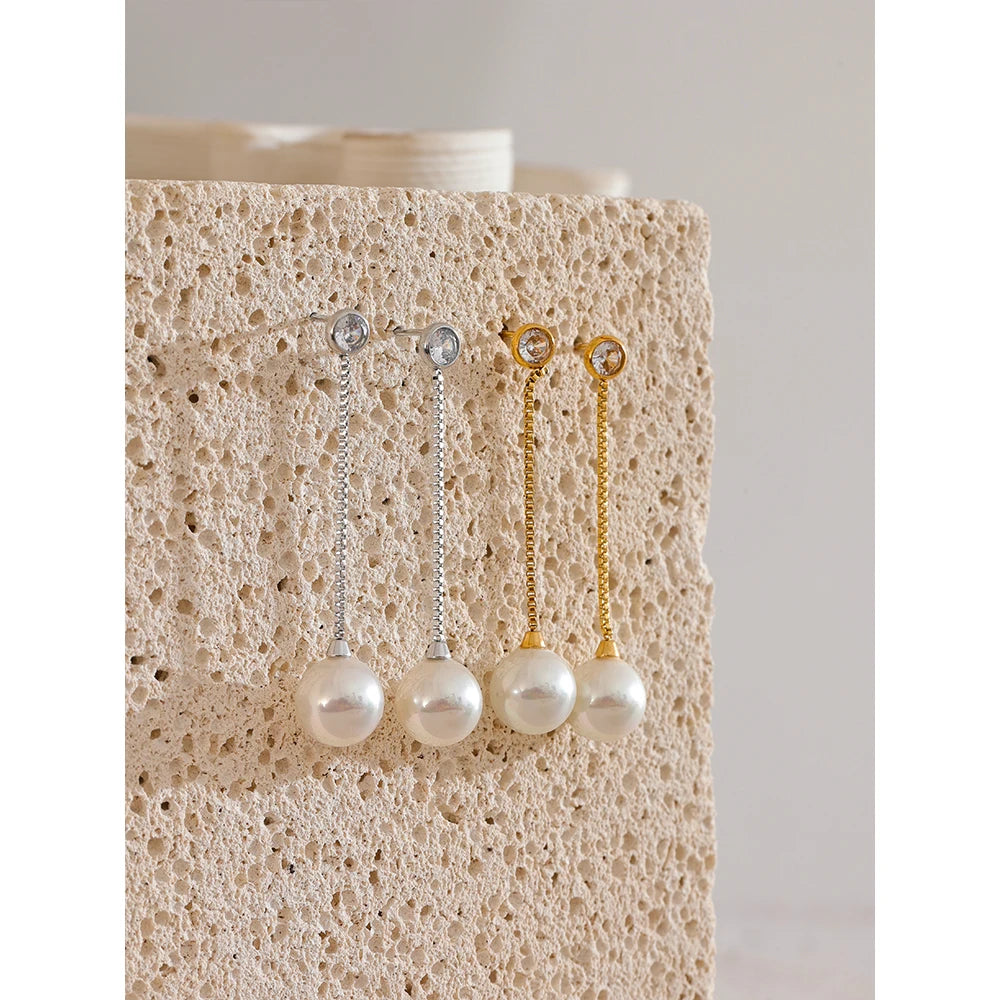 Isalene  Isabella Pearl Drop Earrings